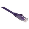 Tripp Lite® 100 Cat6 RJ45 Male/Male Gigabit Snagless Molded Patch Cable; Purple