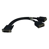 Tripp Lite 1 DMS-59 Male to HD-15 Female VGA Splitter Cable; Black