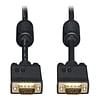 Tripp Lite 3 HD-15 Male SVGA/VGA Monitor Gold Cable With RGB Coax; Black