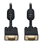 Tripp Lite 3' HD-15 Male SVGA/VGA Monitor Gold Cable With RGB Coax; Black