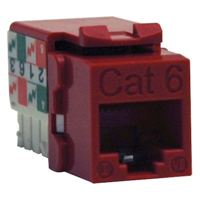 Tripp Lite Cat6/Cat5e 110 Style Punch Down Keystone Jack, Red53