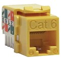 Tripp Lite Cat6/Cat5e 110 Style Punch Down Keystone Jack; Yellow