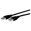 Comprehensive® Standard Series 10 USB 2.0 A/A Male USB Cable; Black