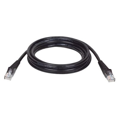 Tripp Lite 15 Cat5e RJ45/RJ45 Snagless Molded Cable; Black