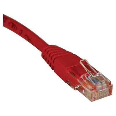 Tripp Lite 6 Cat5e RJ45M/RJ45M Molded UTP Patch Cable; Red
