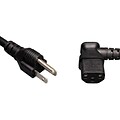 Tripp Lite 6 NEMA 5-15P to IEC-320-C13 Power Cord Right-angle; Black