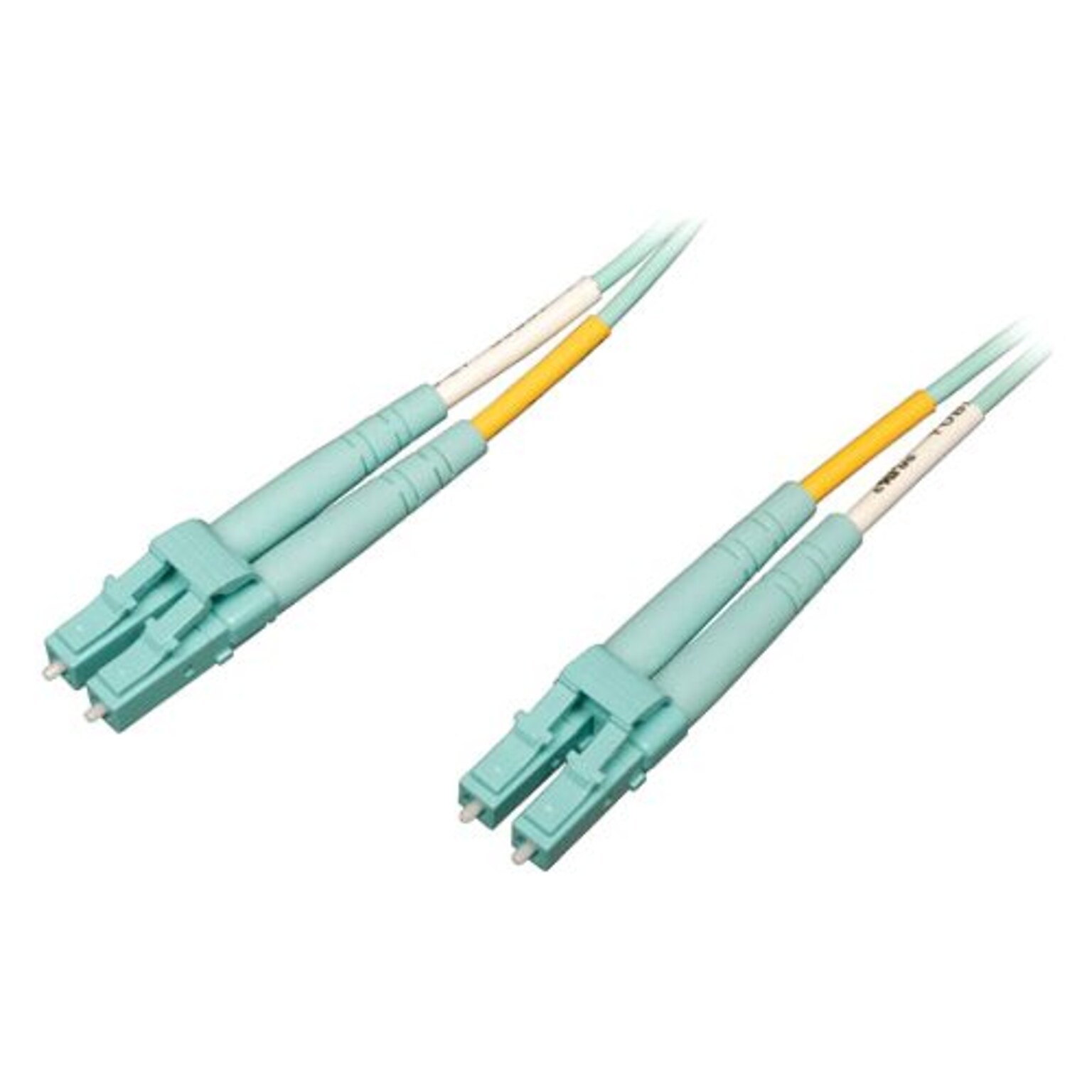 Tripp Lite 10 Fiber Optic LC/LC Duplex Patch Cable; Aqua