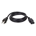 Tripp Lite 10 NEMA 5-15P to IEC-320-C13 Power Cord; Black