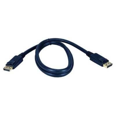 QVS® 3 DisplayPort Digital Audio/Video Cable With Latches