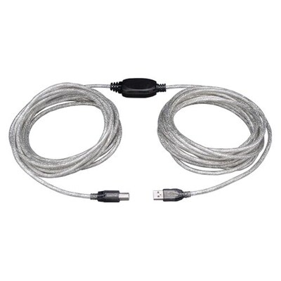 Tripp Lite 25 High Speed USB 2.0 A/B Male Active USB Cable; Silver