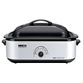 Nesco® 18 qt Roaster Electric Oven With Porcelain Cookwell; Silver