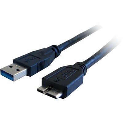 Comprehensive® Standard Series 6 USB 3.0 A Male to Micro B Male USB Cable; Black