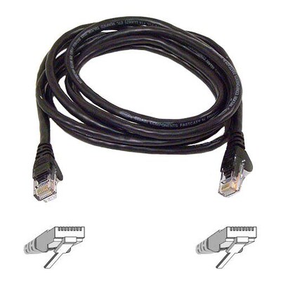 Belkin™ 7 Cat6 RJ45/RJ45 Snagless Duplex Patch Cable; Black