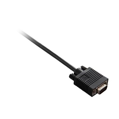 V7® 6 VGA HDDB15 Male Monitor Cable; Black