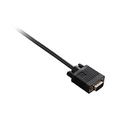 V7® 10 VGA HDDB15 Male Monitor Cable; Black