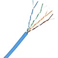 Comprehensive® 1000 Cat5e Bare Wire Stranded Bulk Cable; Blue