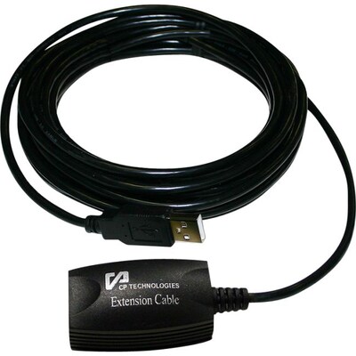 CP Technologies ClearLinks 16' USB 2.0 A/A Male/Female Extension Cable; Black