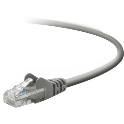 Belkin™ 12 Cat5e RJ45/RJ45 Duplex Patch Cable; Gray