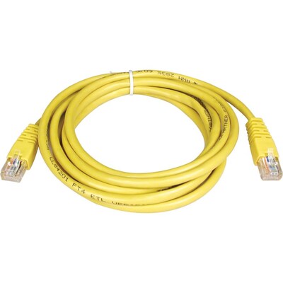 Tripp Lite 10 Cat5e RJ45/RJ45 Patch Cable; Yellow