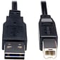 Tripp Lite Universal Reversible 6' USB 2.0 A/B Male USB Cable; Black