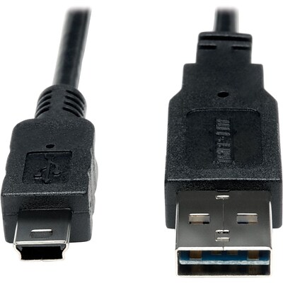 Tripp Lite 6 USB 2.0 A Male to USB 2.0 5-pin Mini B Male USB Cable; Black