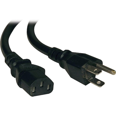 Tripp Lite® SJT 5-15P/C13 Computer Power Cord; 18 AWG, 25