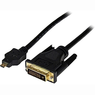 Startech 3.3 Micro HDMI to DVI-D Video Cable; Black