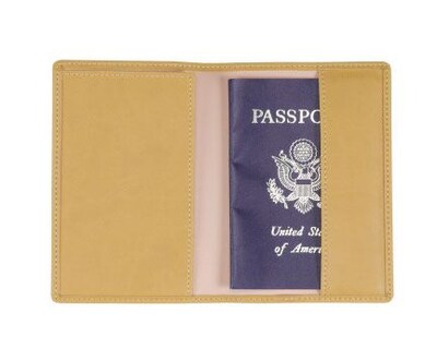 Royce Leather Passport Jacket, Mustard