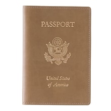 Royce Leather Passport Jacket, Tan