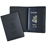 Royce Leather Debossed Passport Jacket, Blue