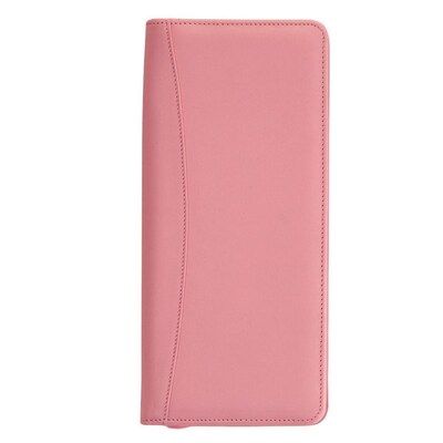 Royce Leather Travel Document Case, Carnation pink