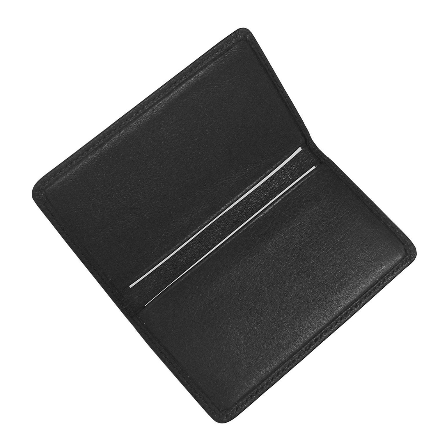 Royce Leather Business Card Case, Black