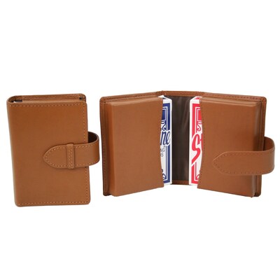 Royce Leather Playing Card Set Tan