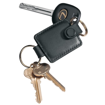 Royce Leather Valet Key Fob, Black (610-BLACK-5)