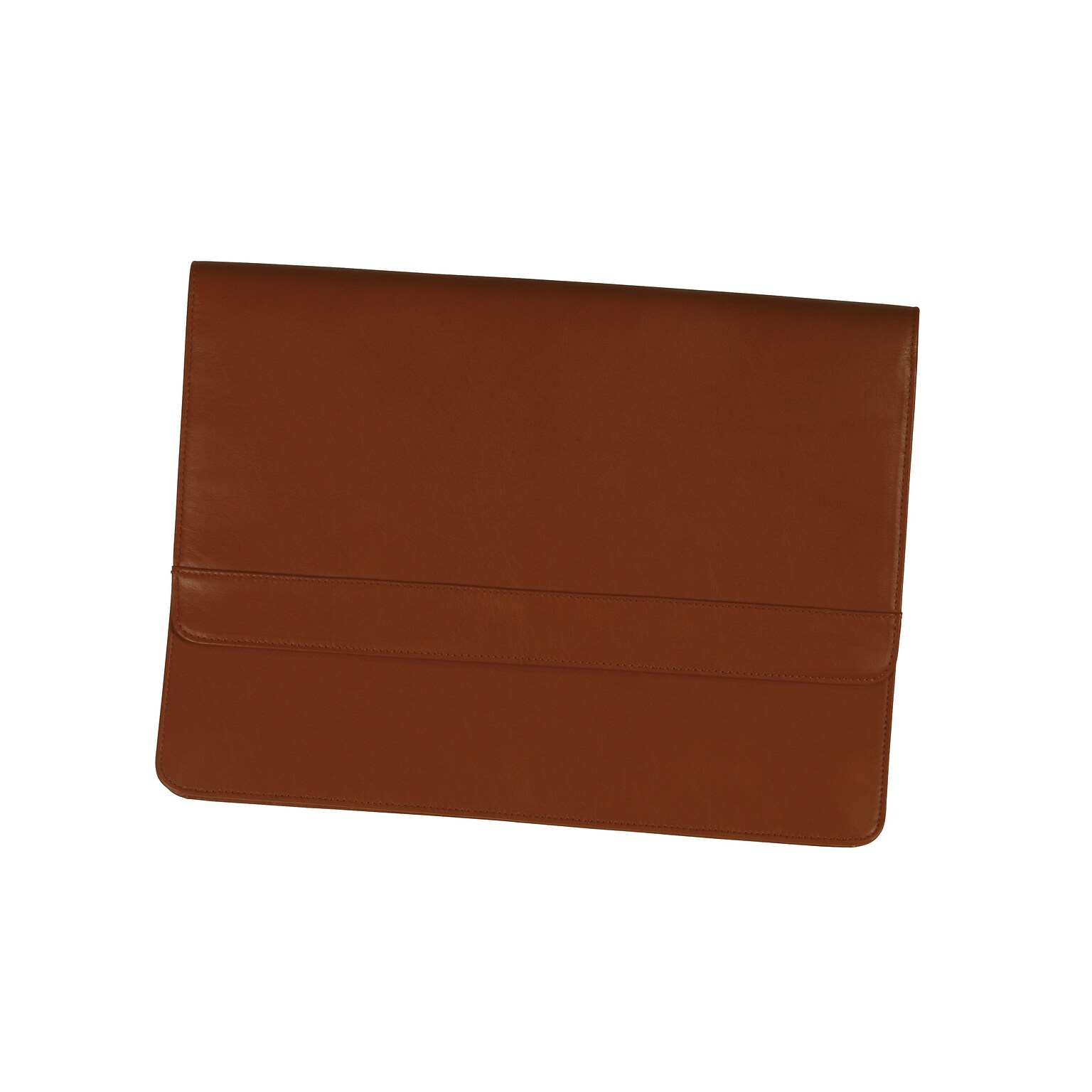 Royce Leather Flapover Brief Tan