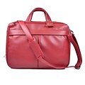 Royce Leather Laptop Briefcase, Red