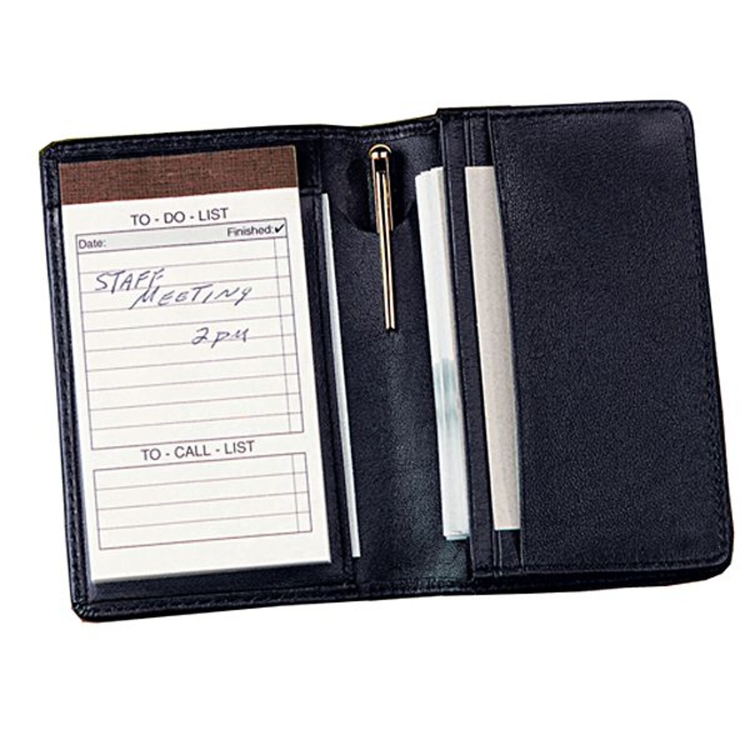 Royce Leather Note Jotter Organizer, Blue