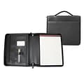 Royce Leather Executive Brief Padfolio,  Black