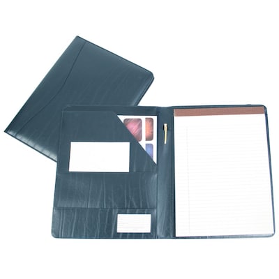 Royce Leather Padfolio, Blue