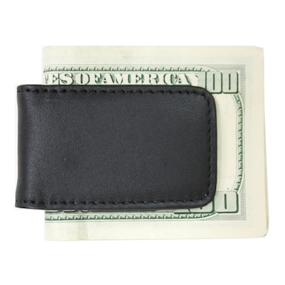 Royce Leather Classic Magnetic Money Clip Black