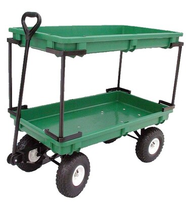 Farm Tuff 20" x 38" Plastic Double Deck  Wagon (4010)