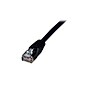 Comprehensive® 7 Cat5e RJ45/RJ45 Snagless Patch Cable; Black