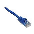 Comprehensive® 7 Cat5e RJ45/RJ45 Snagless Patch Cable; Blue