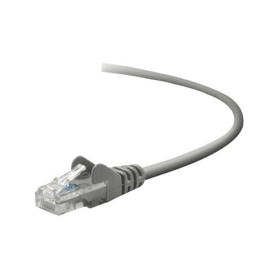 Belkin™ 5 Cat5e RJ45/RJ45 Snagless Duplex Patch Cable; Gray