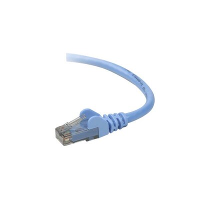 Belkin™ 30' Cat6 RJ45/RJ45 Snagless Duplex Patch Cable; Blue