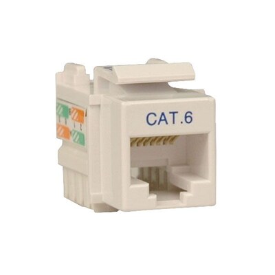 Tripp Lite Cat6/Cat5e 110 Style Punch Down Keystone Jack; White