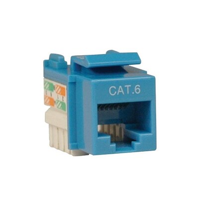 Tripp Lite Cat6/Cat5e 110 Style Punch Down Keystone Jack, Blue52