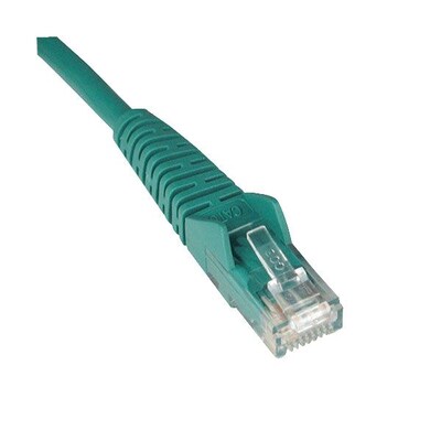 Tripp Lite 10 Cat5e RJ45/RJ45 Snagless Molded Cable; Green
