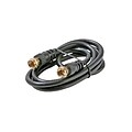 STEREN® 12 Coaxial Patch Cable; Black