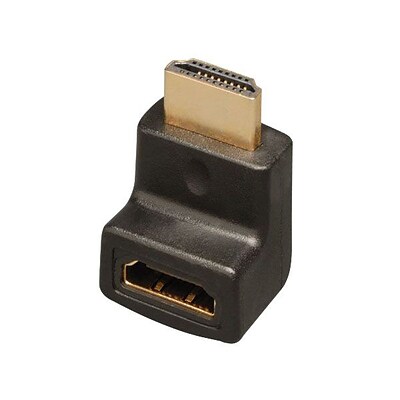 Tripp Lite Male To Female HDMI Right-angle Up Adapter/Coupler; Black